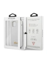 Kup Guess Apple Tasche GUHCP12SLSLMGWH iPhone 12 mini weiß/weiß Hartschale Metall Logo Script - GUE858WHT - {ean13} - Sklep Home Screen
