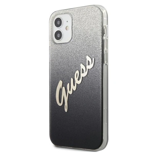 Kup Guess Apple Tasche GUHCP12SPCUGLSBK iPhone 12 mini schwarz/schwarz Hardcase Glitter Gradient Script - GUE859BLK - {ean13} - Sklep Home Screen