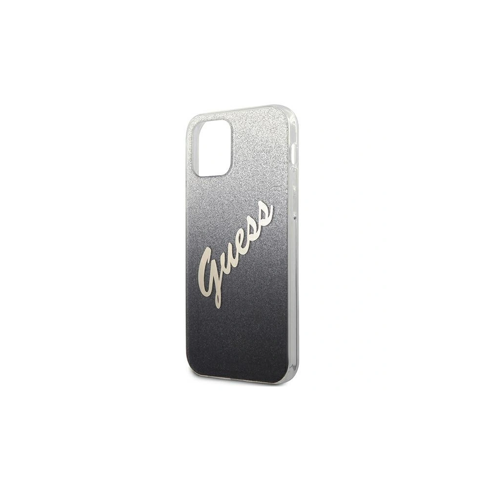 Etui Guess GUHCP12SPCUGLSBK Apple iPhone 12 mini czarny/black hardcase Glitter Gradient Script