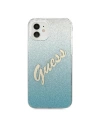 Kup Etui Guess GUHCP12SPCUGLSBL Apple iPhone 12 mini albastru/blue hardcase Glitter Gradient Script - GUE860BLU - {ean13} - Sklep Home Screen