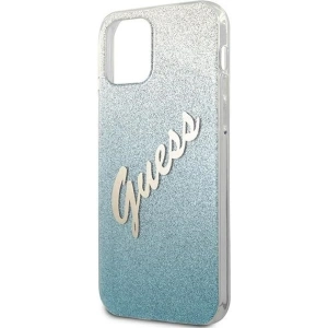 Kup Etui Guess GUHCP12SPCUGLSBL Apple iPhone 12 mini niebieski/blue hardcase Glitter Gradient Script - GUE860BLU - {ean13} - Sklep Home Screen