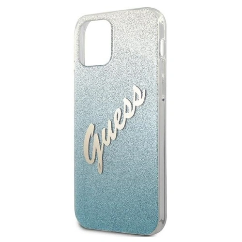 Kup Etui Guess GUHCP12SPCUGLSBL Apple iPhone 12 mini albastru/blue hardcase Glitter Gradient Script - GUE860BLU - {ean13} - Sklep Home Screen