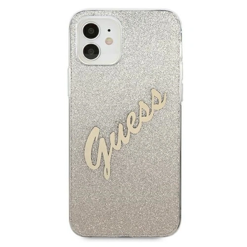 Kup Etui Guess GUHCP12SPCUGLSGO Apple iPhone 12 mini auriu/gold hardcase Glitter Gradient Script - GUE861GLD - {ean13} - Sklep Home Screen