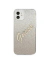 Kup Guess Apple Tasche GUHCP12SPCUGLSGO iPhone 12 mini gold/gold Hartschale Glitter Gradient Script - GUE861GLD - {ean13} - Sklep Home Screen