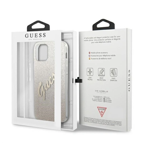 Kup Etui Guess GUHCP12SPCUGLSGO Apple iPhone 12 mini arany/glitter gradient script kemény tok - GUE861GLD - {ean13} - Sklep Home Screen
