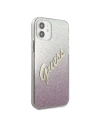 Kup Guess Apple Tasche GUHCP12SPCUGLSPI iPhone 12 mini rosa/rosa Hartschale Glitter Gradient Script - GUE862PNK - {ean13} - Sklep Home Screen