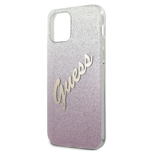 Kup Guess Apple Tasche GUHCP12SPCUGLSPI iPhone 12 mini rosa/rosa Hartschale Glitter Gradient Script - GUE862PNK - {ean13} - Sklep Home Screen