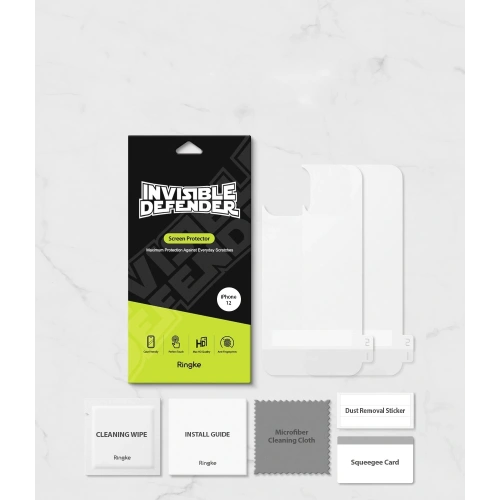 Buy Ringke Invisible Defender Back Protector Matte Apple iPhone 12 mini [2 PACK] - RGK1324 - {ean13} - Home Screen Store Europe