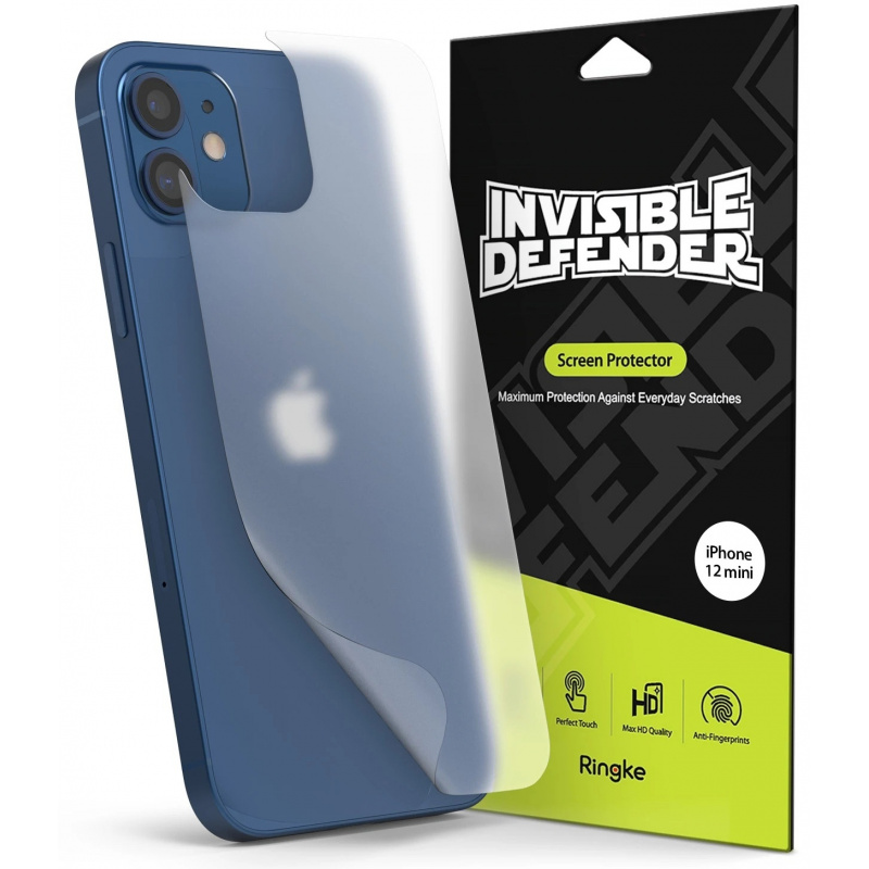 Matowa Folia Ringke Invisible Defender na tył iPhone 12 mini [2 PACK]