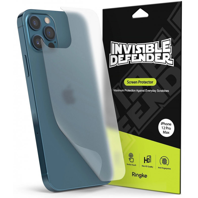 Matowa Folia Ringke Invisible Defender na tył iPhone 12 Pro Max [2 PACK]