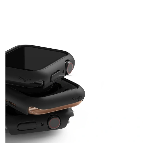 Kup Case Nakładka Ringke Slim Apple Watch 44mm Matt Schwarz + Klar [2 PACK] - RGK1332BLK - {ean13} - Sklep Home Screen
