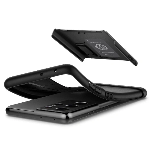 Kup Etui Spigen Slim Armor Samsung Galaxy S21 Ultra Black - SPN1465BLK - {ean13} - Sklep Home Screen