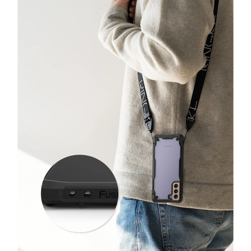 Kup Etui Ringke Fusion-X Samsung Galaxy S21+ Plus Black - RGK1339BLK - {ean13} - Sklep Home Screen