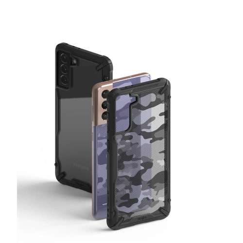 Kup Etui Ringke Fusion-X Design Samsung Galaxy S21+ Plus Camo (Moro) Fekete - RGK1340CAM - {ean13} - Sklep Home Screen