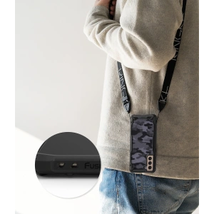 Kup Etui Ringke Fusion-X Design Samsung Galaxy S21+ Plus Camo (Moro) Negru - RGK1340CAM - {ean13} - Sklep Home Screen
