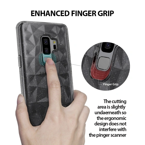 Kup Etui Ringke Air Prism Glitter Samsung Galaxy S9 Plus šedé - RGK663GRY - {ean13} - Sklep Home Screen
