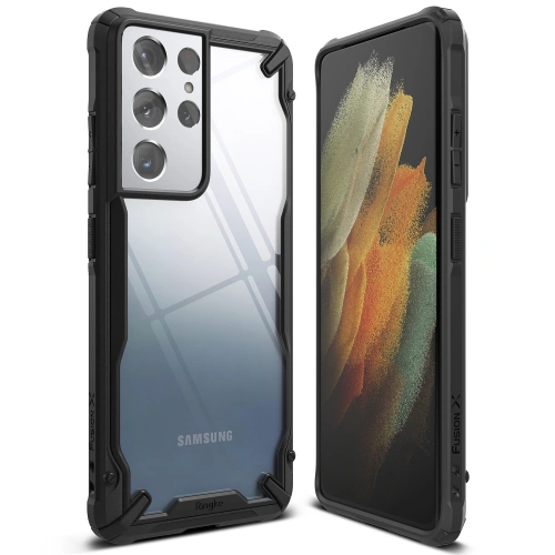 Kup Case Ringke Fusion-X Samsung Galaxy S21 Ultra Schwarz - RGK1343BLK - {ean13} - Sklep Home Screen