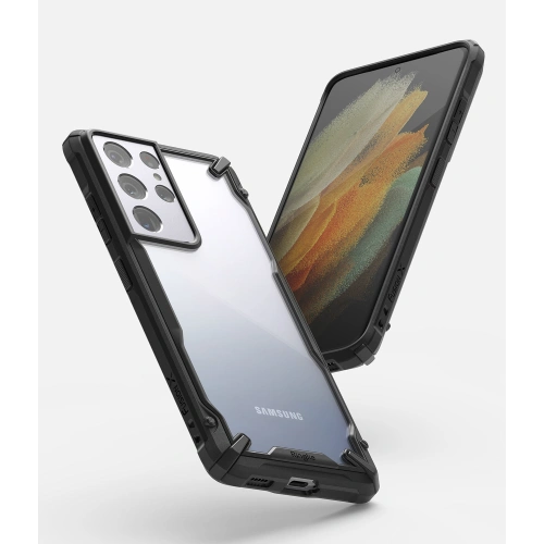 Kup Case Ringke Fusion-X Samsung Galaxy S21 Ultra Schwarz - RGK1343BLK - {ean13} - Sklep Home Screen