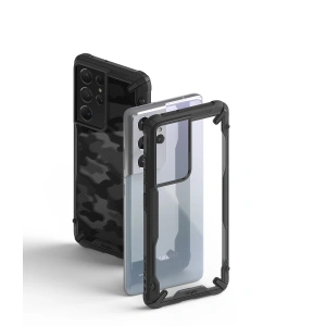 Buy Ringke Fusion-X Samsung Galaxy S21 Ultra Black - RGK1343BLK - {ean13} - Home Screen Store Europe