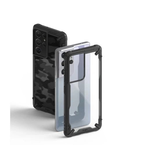 Kup Case Ringke Fusion-X Samsung Galaxy S21 Ultra Schwarz - RGK1343BLK - {ean13} - Sklep Home Screen