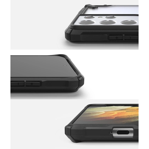 Kup Etui Ringke Fusion-X Samsung Galaxy S21 Ultra Fekete - RGK1343BLK - {ean13} - Sklep Home Screen