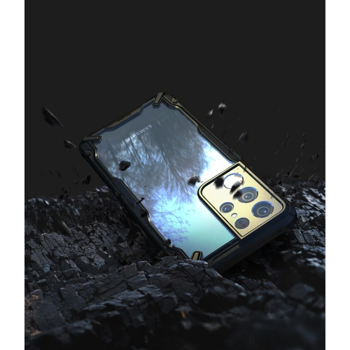 Kup Etui Ringke Fusion-X Samsung Galaxy S21 Ultra Fekete - RGK1343BLK - {ean13} - Sklep Home Screen
