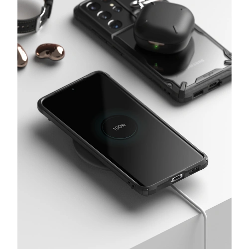 Kup Etui Ringke Fusion-X Samsung Galaxy S21 Ultra Black - RGK1343BLK - {ean13} - Sklep Home Screen