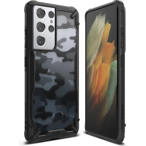 Buy Ringke Fusion-X Design Samsung Galaxy S21 Ultra Camo (Moro) Black - RGK1344CAM - {ean13} - Home Screen Store Europe