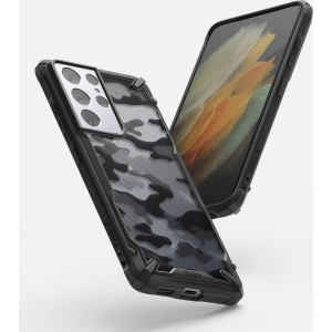 Buy Ringke Fusion-X Design Samsung Galaxy S21 Ultra Camo (Moro) Black - RGK1344CAM - {ean13} - Home Screen Store Europe