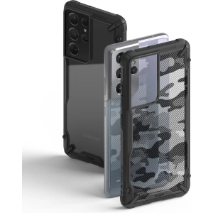 Buy Ringke Fusion-X Design Samsung Galaxy S21 Ultra Camo (Moro) Black - RGK1344CAM - {ean13} - Home Screen Store Europe