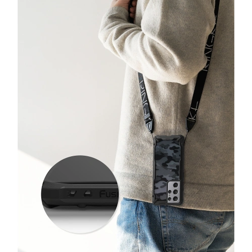 Kup Etui Ringke Fusion-X Design Samsung Galaxy S21 Ultra Camo (Moro) Black - RGK1344CAM - {ean13} - Sklep Home Screen