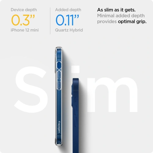 Kup Case Spigen Quartz Hybrid Apple iPhone 12 mini Mattklar - SPN1473MCL - {ean13} - Sklep Home Screen