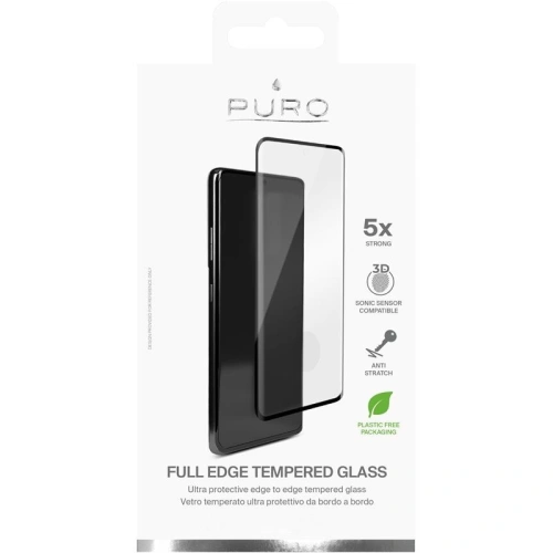 Kup Edzett üveg PURO Premium Full Edge Tempered Glass Case Friendly Samsung Galaxy S21 Ultra (fekete) - PUR393BLR - {ean13} - Sklep Home Screen