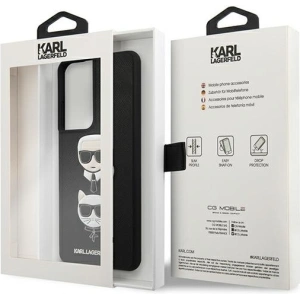 Buy Karl Lagerfeld KLHCS21LSAKICKCBK Samsung Galaxy S21 Ultra black hardcase Saffiano Ikonik Karl&Choupette Head - KLD441BLK - {ean13} - Home Screen Store Europe