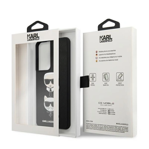 Kup Etui Karl Lagerfeld KLHCS21LSAKICKCBK Samsung Galaxy S21 Ultra fekete/black hardcase Saffiano Ikonik Karl&Choupette Head - KLD441BLK - {ean13} - Sklep Home Screen