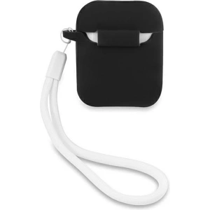 Kup Etui Guess GUACA2LSVSBW pentru Apple AirPods capac negru alb/silicona vintage - GUE864BLKWHT - {ean13} - Sklep Home Screen