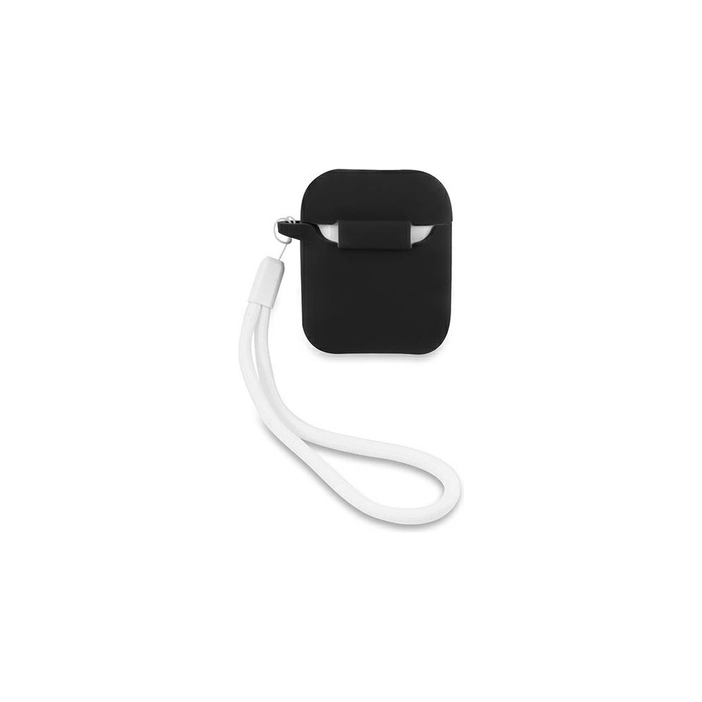 Etui Guess GUACA2LSVSBW Apple AirPods cover czarno biały/black white Silicone Vintage