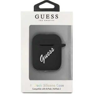 Kup Etui Guess GUACA2LSVSBW pentru Apple AirPods capac negru alb/silicona vintage - GUE864BLKWHT - {ean13} - Sklep Home Screen