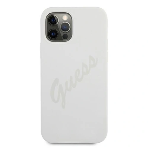Buy Guess GUHCP12LLSVSCR Apple iPhone 12 Pro Max cream hardcase Script Vintage - GUE865CRM - {ean13} - Home Screen Store Europe