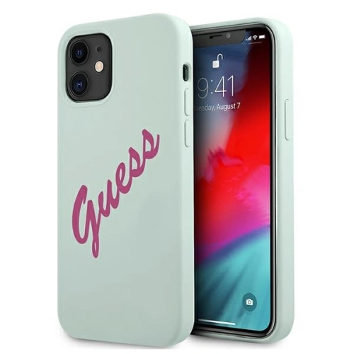 Kup Etui Guess GUHCP12SLSVSBF Apple iPhone 12 mini albastru fucsia/blue fuchsia hardcase Silicon Vintage - GUE866BLUFKS - {ean13} - Sklep Home Screen