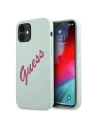 Case Guess GUHCP12SLSVSBF Apple iPhone 12 mini blau fuchsia/hardcase Silikon Vintage