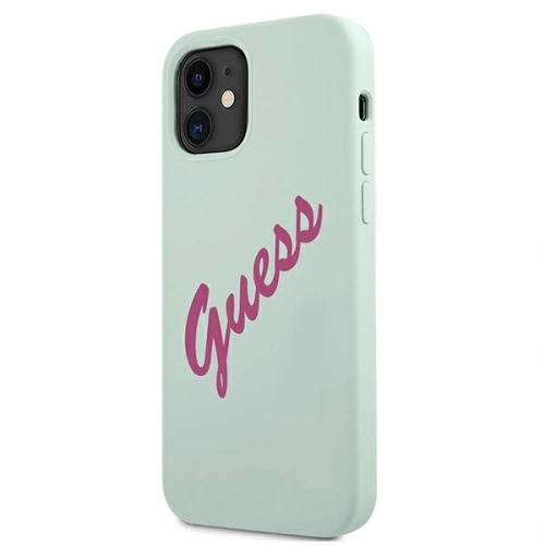 Kup Etui Guess GUHCP12SLSVSBF Apple iPhone 12 mini albastru fucsia/blue fuchsia hardcase Silicon Vintage - GUE866BLUFKS - {ean13} - Sklep Home Screen