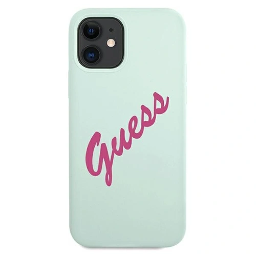 Kup Etui Guess GUHCP12SLSVSBF Apple iPhone 12 mini albastru fucsia/blue fuchsia hardcase Silicon Vintage - GUE866BLUFKS - {ean13} - Sklep Home Screen