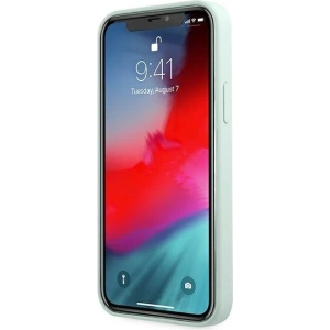 Buy Guess GUHCP12SLSVSBF Apple iPhone 12 mini blue fuschia hardcase Silicone Vintage - GUE866BLUFKS - {ean13} - Home Screen Store Europe