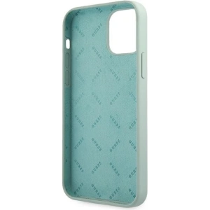 Buy Guess GUHCP12SLSVSBF Apple iPhone 12 mini blue fuschia hardcase Silicone Vintage - GUE866BLUFKS - {ean13} - Home Screen Store Europe