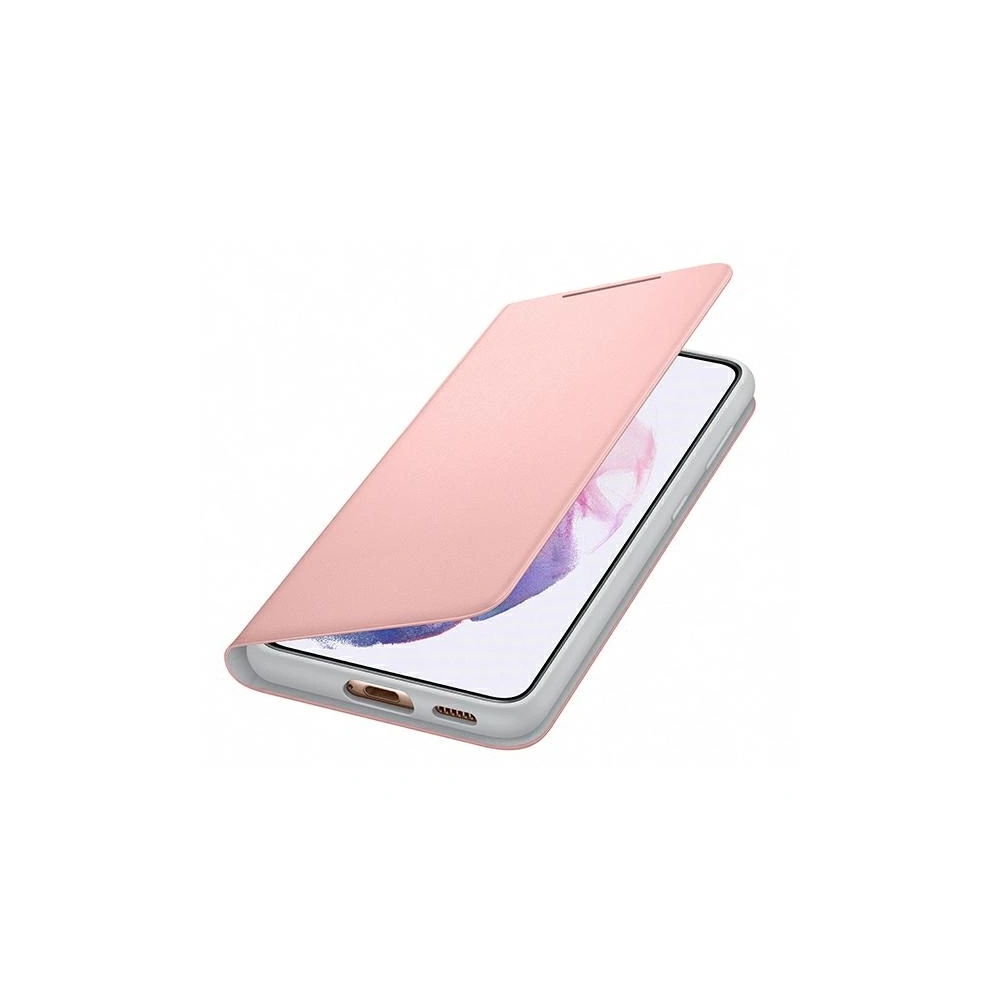 Etui Samsung Galaxy S21 EF-NG991PP różowy/pink LED View Cover