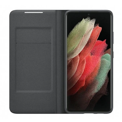 Kup Etui Samsung Galaxy S21 Ultra EF-NG998PB fekete/black LED View Cover - SMG328BLK - {ean13} - Sklep Home Screen