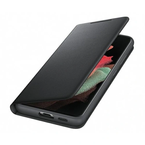 Kup Etui Samsung Galaxy S21 Ultra EF-NG998PB fekete/black LED View Cover - SMG328BLK - {ean13} - Sklep Home Screen