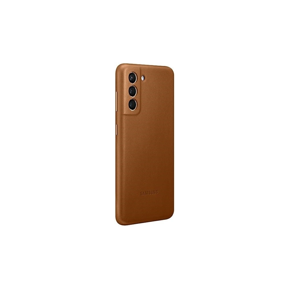 Etui Samsung Galaxy S21 EF-VG991LA brązowy/brown Leather Cover