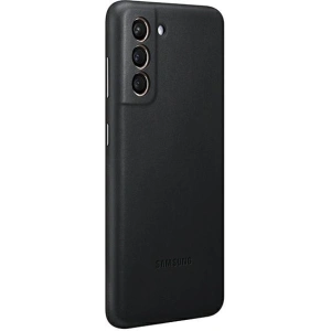 Kup Etui Samsung Galaxy S21 EF-VG991LB negru/black Leather Cover - SMG352BLK - {ean13} - Sklep Home Screen